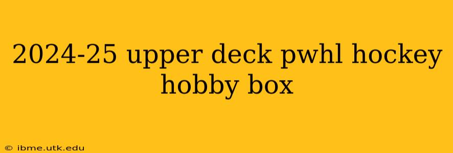 2024-25 upper deck pwhl hockey hobby box
