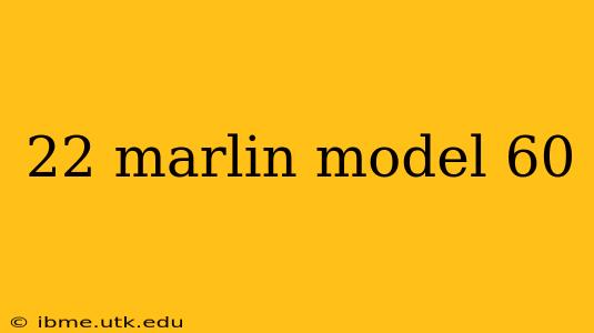 22 marlin model 60