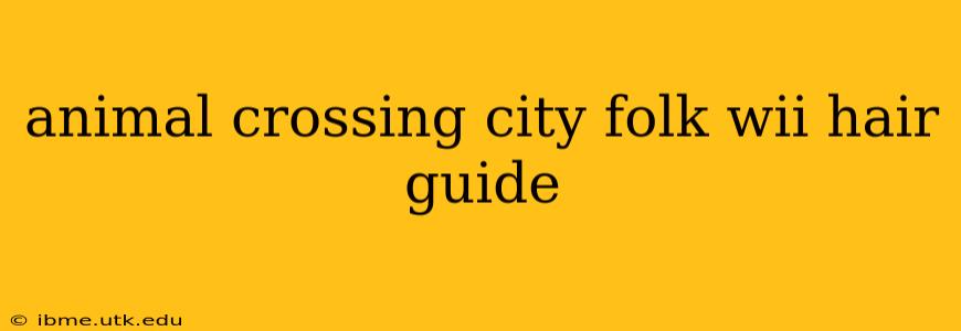 animal crossing city folk wii hair guide