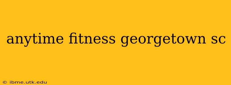 anytime fitness georgetown sc