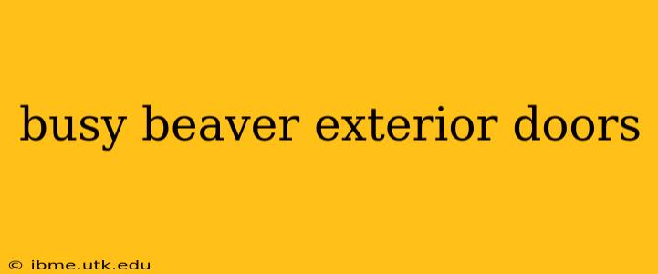 busy beaver exterior doors