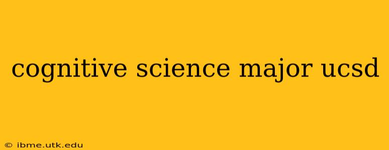 cognitive science major ucsd