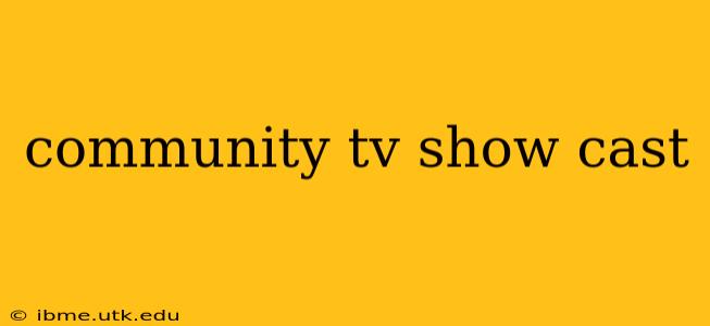 community tv show cast