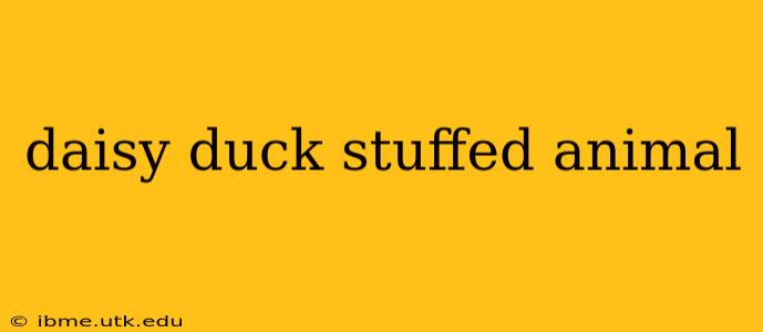 daisy duck stuffed animal