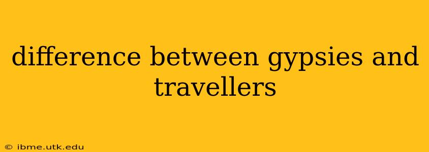 difference between gypsies and travellers