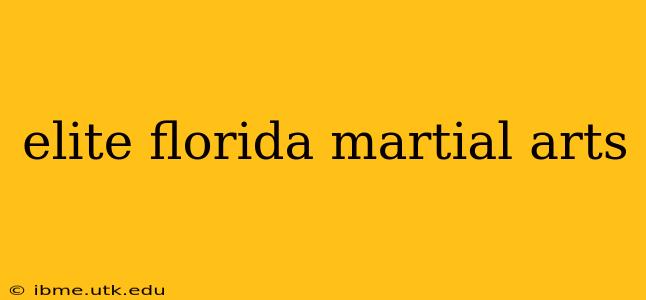 elite florida martial arts