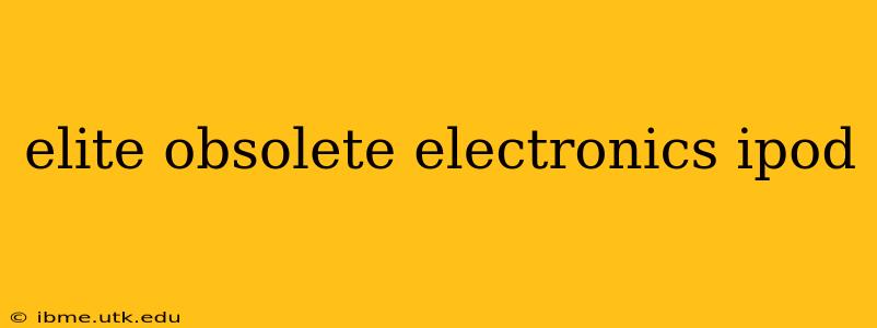 elite obsolete electronics ipod