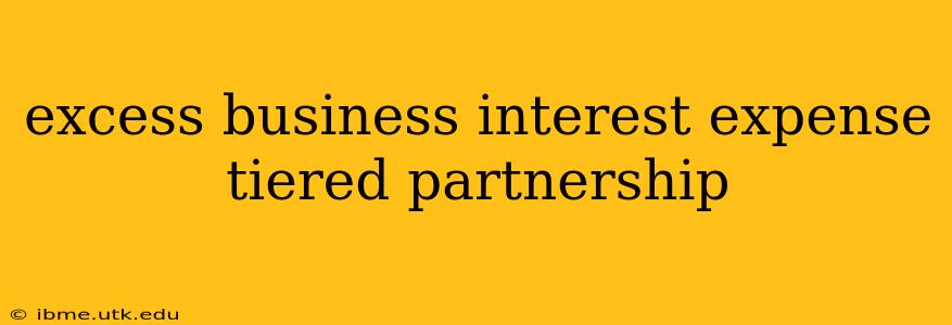 excess business interest expense tiered partnership