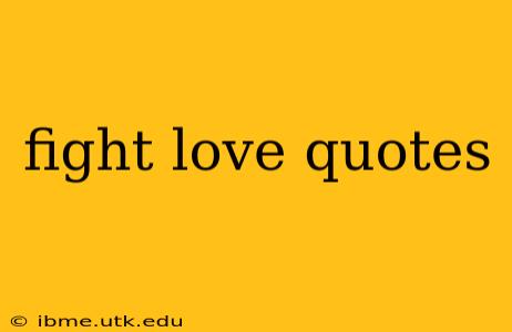 fight love quotes