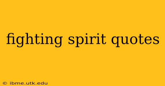 fighting spirit quotes