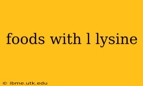 foods with l lysine