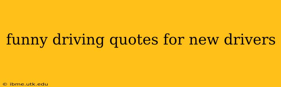 funny driving quotes for new drivers