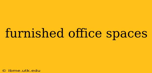 furnished office spaces