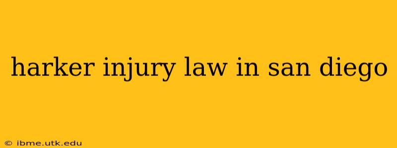 harker injury law in san diego