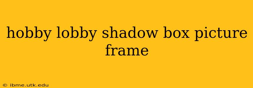 hobby lobby shadow box picture frame
