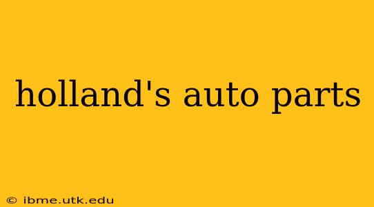 holland's auto parts
