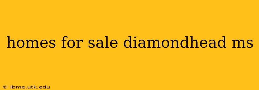 homes for sale diamondhead ms