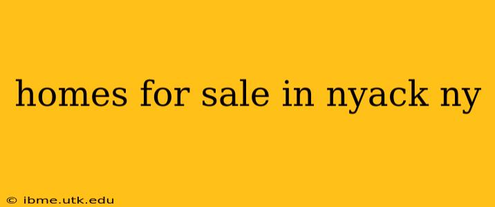 homes for sale in nyack ny