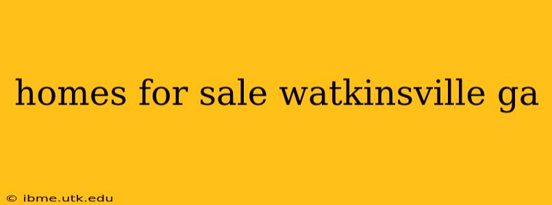homes for sale watkinsville ga