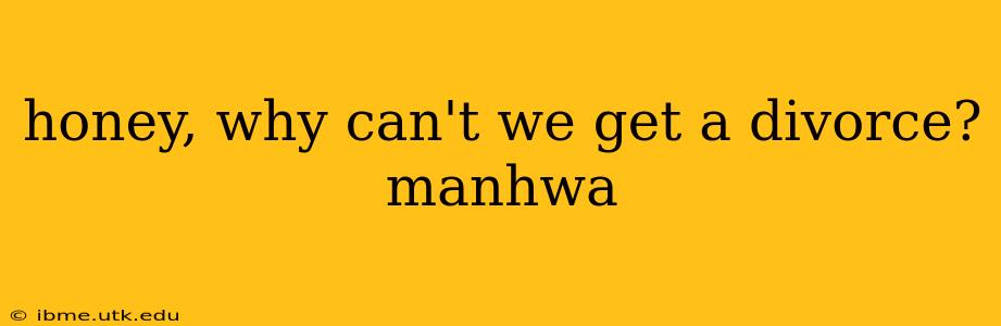 honey, why can't we get a divorce? manhwa