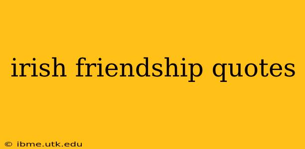 irish friendship quotes
