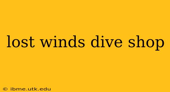 lost winds dive shop
