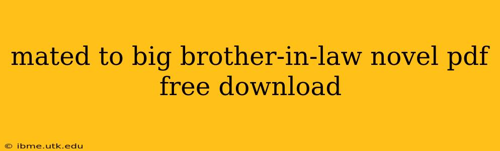 mated to big brother-in-law novel pdf free download