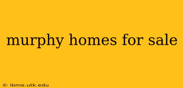 murphy homes for sale