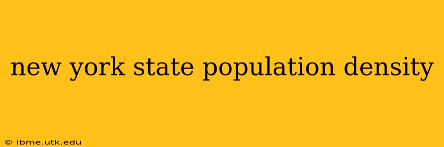 new york state population density