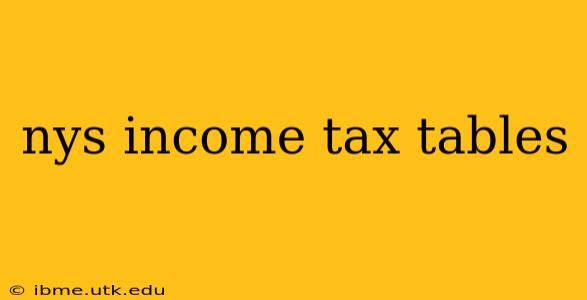 nys income tax tables