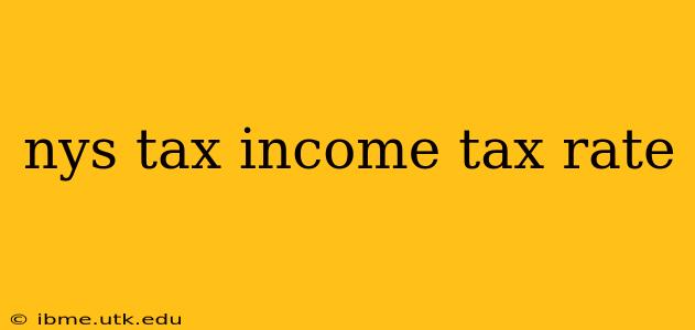 nys tax income tax rate