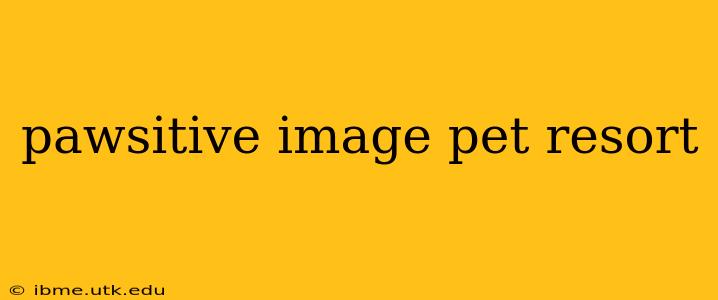pawsitive image pet resort