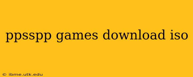 ppsspp games download iso