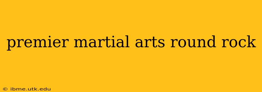 premier martial arts round rock