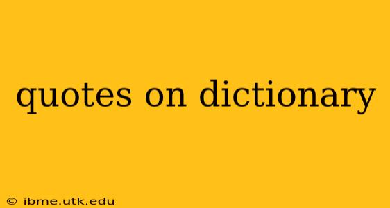 quotes on dictionary