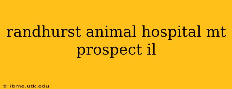 randhurst animal hospital mt prospect il