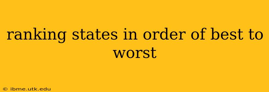 ranking states in order of best to worst