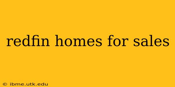 redfin homes for sales