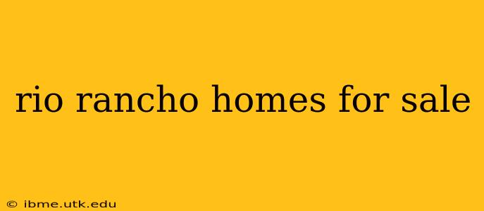 rio rancho homes for sale