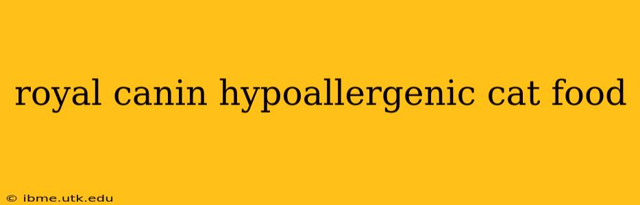 royal canin hypoallergenic cat food