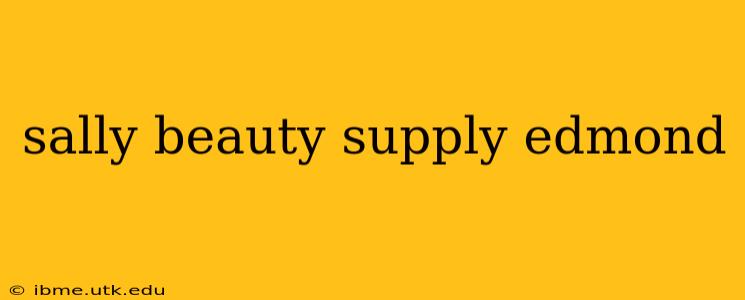 sally beauty supply edmond