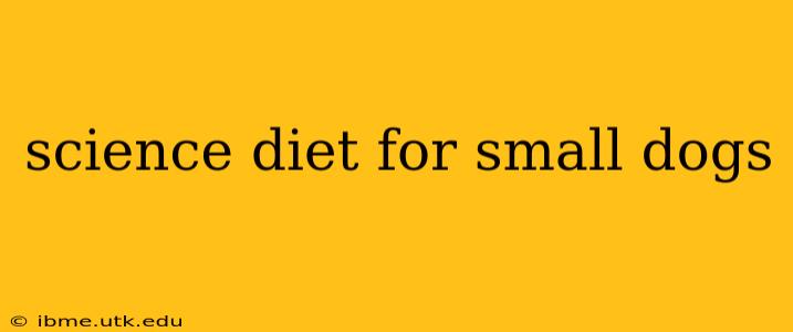 science diet for small dogs