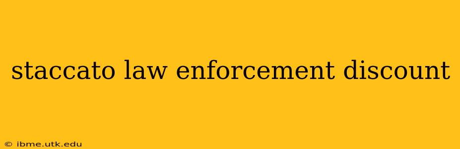 staccato law enforcement discount