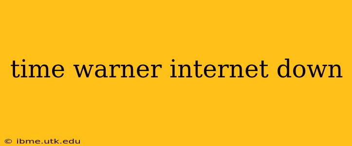 time warner internet down
