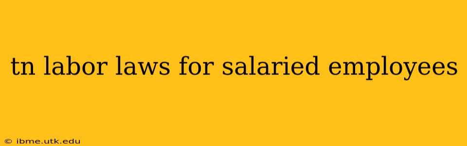 tn labor laws for salaried employees