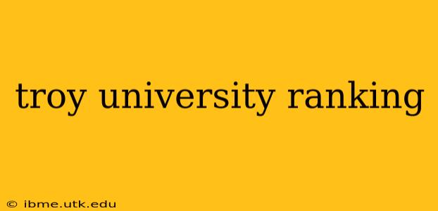 troy university ranking