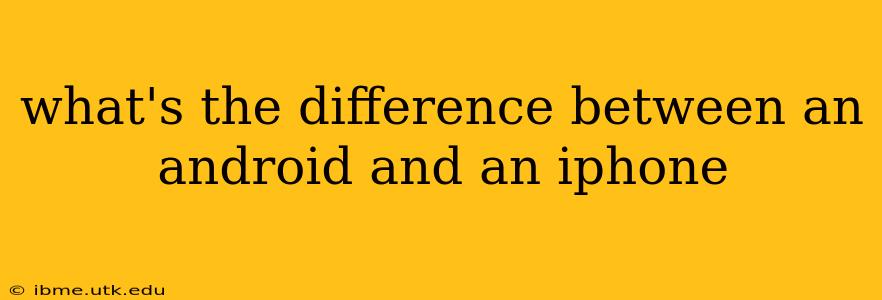 what's the difference between an android and an iphone