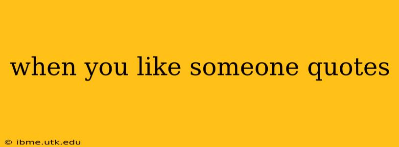 when you like someone quotes