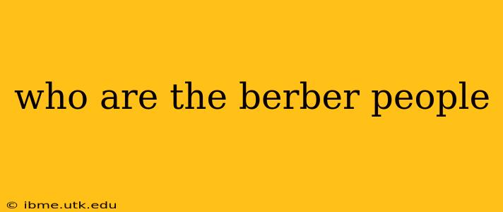 who are the berber people