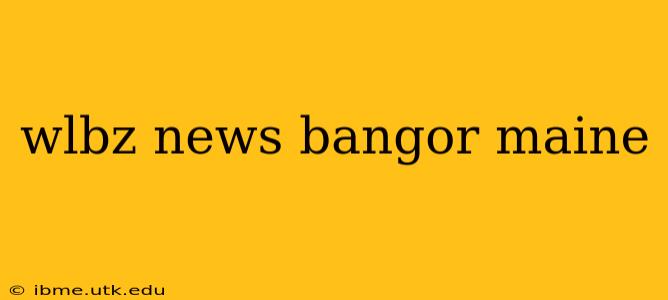 wlbz news bangor maine
